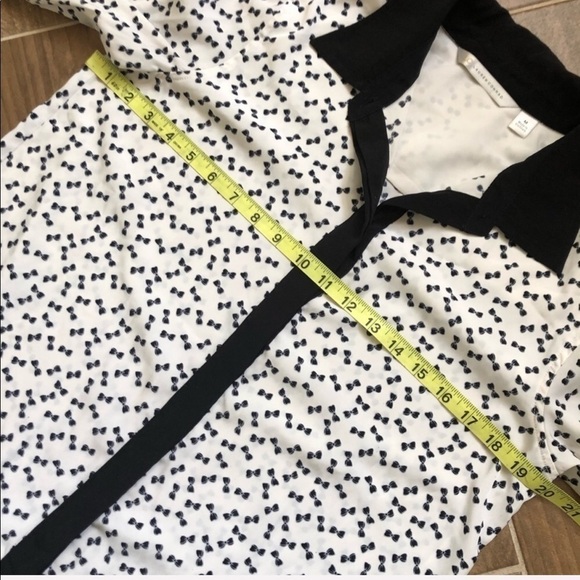 LC Lauren Conrad bow print Shirt Size Medium - Picture 7 of 8